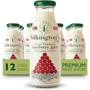 Folkington's Cranberry Fruit Juice 250 ml (Pack of 12) Folkington's Cranberry Fruit Juice 250 ml (Pack of 12)