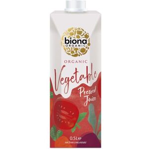 Biona Organic Vegetable Pressed Juice 500 ml, Pack of 12 Not From Concentrate Immediately Pressed After Harvest No Added Sugar Natural Vegan Biona Organic Vegetable Pressed Juice 500 ml, Pack of 12 Not From Concentrate Immediately Pressed After Harvest No Added Sugar Natural Vegan