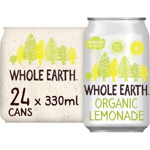 Whole Earth Organic Sparkling Lemonade Drink,24x 330 ml,Lightly Sparkling Soft Drink,Fizzy Fruit Bubbly with Natural Ingredients,No Added Refined Sugar,Vegetarian and Vegan,Multi Pack Whole Earth Organic Sparkling Lemonade Drink,24x 330 ml,Lightly Sparkling Soft Drink,Fizzy Fruit Bubbly with Natural Ingredients,No Added Refined Sugar,Vegetarian and Vegan,Multi Pack