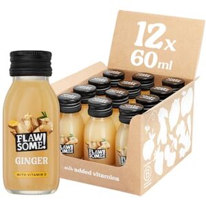 Flawsome ! Vitamin D Ginger Shots (12x60ml) Immunity Kick 20ug of Vitamin D3 (396% RI) in Every Shot Whole Ingredients, Nothing Artificial, No Added Sugar, Vegan BCorp Certified Flawsome ! Vitamin D Ginger Shots (12x60ml) Immunity Kick 20ug of Vitamin D3 (396% RI) in Every Shot Whole Ingredients, Nothing Artificial, No Added Sugar, Vegan BCorp Certified