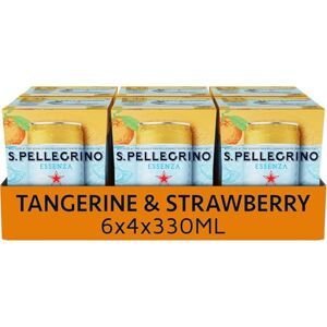 S.Pellegrino San Pellegrino Essenza Sparkling Water Tangerine & Strawberry Lightly Flavoured 24x330ml S.Pellegrino San Pellegrino Essenza Sparkling Water Tangerine & Strawberry Lightly Flavoured 24x330ml