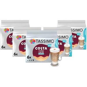 Tassimo Costa Skinny Latte Coffee Pods (Pack of 5, Total 60 Pods, 30 Servings) Tassimo Costa Skinny Latte Coffee Pods (Pack of 5, Total 60 Pods, 30 Servings)