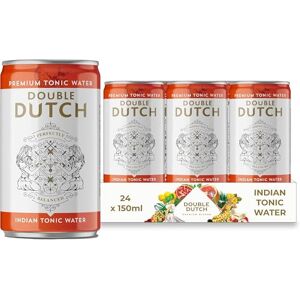 Double Dutch Indian Tonic Water Classic Indian Tonic Water with Natural Bitterness Gluten Free, Vegan Friendly Premium Mixer Perfect For Gin & Cocktails 24 x 150ml Cans Double Dutch Indian Tonic Water Classic Indian Tonic Water with Natural Bitterness Gluten Free, Vegan Friendly Premium Mixer Perfect For Gin & Cocktails 24 x 150ml Cans