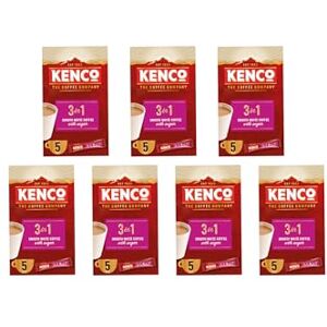 Kenco 3 in 1 Smooth White Instant Coffee with Sugar Sachets 5x20g (Pack of 7, Total 35 Sachets, 700g) Kenco 3 in 1 Smooth White Instant Coffee with Sugar Sachets 5x20g (Pack of 7, Total 35 Sachets, 700g)