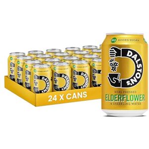 Dalston's Sparkling Elderflower Soda (24 x 330ml) Real Pressed Elderflower & Sparkling Water 46 Kcal No Added Sugar No Artificial Sweeteners Healthy Alternative Low Calorie Vegan Dalston's Sparkling Elderflower Soda (24 x 330ml) Real Pressed Elderflower & Sparkling Water 46 Kcal No Added Sugar No Artificial Sweeteners Healthy Alternative Low Calorie Vegan