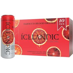 Icelandic Glacial Sparkling Water, Tarocco Blood Orange, 330 ml Cans, 10 Count Icelandic Glacial Sparkling Water, Tarocco Blood Orange, 330 ml Cans, 10 Count