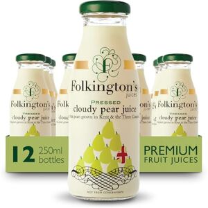 Folkington's Fruit Juice, Cloudy Pear, 12 Glass Bottles, Pure Fruit Juice, Multipack 12 x 250 ml Folkington's Fruit Juice, Cloudy Pear, 12 Glass Bottles, Pure Fruit Juice, Multipack 12 x 250 ml