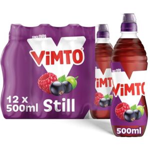 Vimto Still Juice Drink Blackcurrant, Grape & Raspberry – Real Fruit Vitamins C & D – 12 x 500ml Bottles – HFSS Compliant Vimto Still Juice Drink Blackcurrant, Grape & Raspberry – Real Fruit Vitamins C & D – 12 x 500ml Bottles – HFSS Compliant