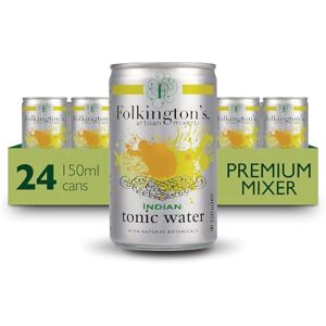 Folkington's Tonic Water, Indian Tonic, 24 Cans, Mix with Gin Botanicals, Artisan Botanical Mixer, Fridge Pack 3 x 8 x 150ml (24 Cans Total) Folkington's Tonic Water, Indian Tonic, 24 Cans, Mix with Gin Botanicals, Artisan Botanical Mixer, Fridge Pack 3 x 8 x 150ml (24 Cans Total)