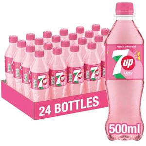 7UP Zero Pink Lemonade, 500ml Bottle (Pack of 24) 7UP Zero Pink Lemonade, 500ml Bottle (Pack of 24)