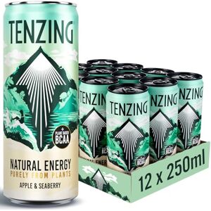 TENZING Natural Energy Drink, Plant Based, Vegan, & Gluten Free, +BCAA, Apple & Seaberry, 250ml (Pack of 12) Packaging may vary TENZING Natural Energy Drink, Plant Based, Vegan, & Gluten Free, +BCAA, Apple & Seaberry, 250ml (Pack of 12) Packaging may vary