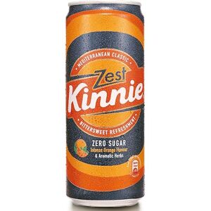 Kinnie Zest Cans 24 x 330ml Mediterranean Bittersweet Orange & Aromatic Herbs Soft Drink Made in Malta Kinnie Zest Cans 24 x 330ml Mediterranean Bittersweet Orange & Aromatic Herbs Soft Drink Made in Malta