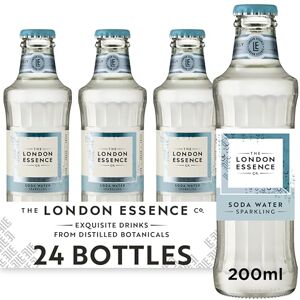 THE LONDON ESSENCE CO. Soda Water, Premium Cocktail Mixer, 200ml, Pack of 24 bottles, No Artificial Colours Preservatives or flavours, Low Calorie THE LONDON ESSENCE CO. Soda Water, Premium Cocktail Mixer, 200ml, Pack of 24 bottles, No Artificial Colours Preservatives or flavours, Low Calorie
