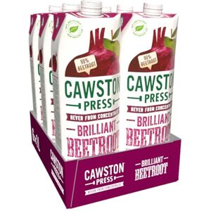 Cawston Press Brilliant Beetroot Pressed Juice 1 litre (Pack of 6) Pure Pressed Beetroot, Vegan, No Added Sugar Cawston Press Brilliant Beetroot Pressed Juice 1 litre (Pack of 6) Pure Pressed Beetroot, Vegan, No Added Sugar