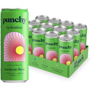 PUNCHY Drinks Mexican Lime Everyday Hydration, Essential Electrolytes, Minerals, Vitamins, Real Fruit, Supports Immunity, Caffeine Free, Aids Muscle Function, Low Calorie 12 x 330ml PUNCHY Drinks Mexican Lime Everyday Hydration, Essential Electrolytes, Minerals, Vitamins, Real Fruit, Supports Immunity, Caffeine Free, Aids Muscle Function, Low Calorie 12 x 330ml