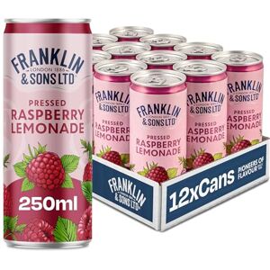 Franklin & Sons Raspberry Lemonade 12 x 250ml Cans Fresh Pressed Raspberries Lake District Water No Artificial Ingredients Fruity Fizzy Pink Lemonade Premium Sparkling Soft Drink Franklin & Sons Raspberry Lemonade 12 x 250ml Cans Fresh Pressed Raspberries Lake District Water No Artificial Ingredients Fruity Fizzy Pink Lemonade Premium Sparkling Soft Drink