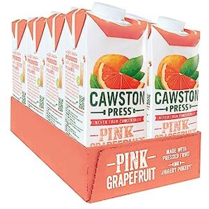 Cawston Press Pink Grapefruit Pressed Juice 1 Litre Pack of Juice Cartons All Natural – Vegan – No Added Sugar, (Pack of 8) Cawston Press Pink Grapefruit Pressed Juice 1 Litre Pack of Juice Cartons All Natural – Vegan – No Added Sugar, (Pack of 8)
