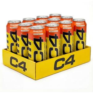 Cellucor C4 Performance Energy Drinks Orange Slice 500ml (12 pack) Sugar Free Energy Drink with 160mg Caffeine, 250mg Betaine, 1050mg Taurine Low Calorie Fizzy Drinks for On the Go Energy and Focus Cellucor C4 Performance Energy Drinks Orange Slice 500ml (12 pack) Sugar Free Energy Drink with 160mg Caffeine, 250mg Betaine, 1050mg Taurine Low Calorie Fizzy Drinks for On the Go Energy and Focus