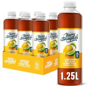 Harry Brompton's Harry Brompton’s Lemon & Lime Iced Tea (6 x 1.25L Bottles) – Refreshing – British Brewed – Made with Black Tea & Real Lemon & Lime Juice – Low Calorie, No Artificial Sweeteners Harry Brompton's Harry Brompton’s Lemon & Lime Iced Tea (6 x 1.25L Bottles) – Refreshing – British Brewed – Made with Black Tea & Real Lemon & Lime Juice – Low Calorie, No Artificial Sweeteners