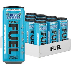 Applied Nutrition BodyFuel Energy & Vitamins Drink Fast Energy, Energy Drink, Sugar Free with Caffeine (Pack of 12 Cans x 330ml) (Blue Raspberry) Applied Nutrition BodyFuel Energy & Vitamins Drink Fast Energy, Energy Drink, Sugar Free with Caffeine (Pack of 12 Cans x 330ml) (Blue Raspberry)