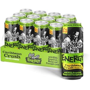 Levi Roots Caribbean Crush Energy Drink – Grapefruit, Mango & Pineapple – Natural Caffeine – B Vitamins – 12 x 500ml Cans – Vegetarian – Tropical Flavour Levi Roots Caribbean Crush Energy Drink – Grapefruit, Mango & Pineapple – Natural Caffeine – B Vitamins – 12 x 500ml Cans – Vegetarian – Tropical Flavour