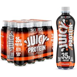 SCI-MX Juicy Protein Water with 35g Protein • Orange Flavour • 500ml x 12 • High Protein Drink • Low Calorie, No Added Sugar & Gluten Free • Made in UK with Northumbria Spring Water SCI-MX Juicy Protein Water with 35g Protein • Orange Flavour • 500ml x 12 • High Protein Drink • Low Calorie, No Added Sugar & Gluten Free • Made in UK with Northumbria Spring Water