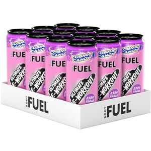 Applied Nutrition BodyFuel Pre Workout Energy Drink Sugar Free, 200mg Caffeine, 1000mg Beta Alanine, 2000mg Citrulline, Vitamin B12 & B3 (Pack of 12 Cans x 330ml) (Cosmic Candy) Applied Nutrition BodyFuel Pre Workout Energy Drink Sugar Free, 200mg Caffeine, 1000mg Beta Alanine, 2000mg Citrulline, Vitamin B12 & B3 (Pack of 12 Cans x 330ml) (Cosmic Candy)
