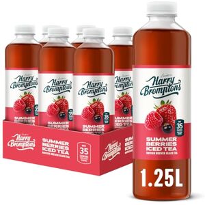 Harry Brompton's Harry Brompton’s Summer Berries Iced Tea (6 x 1.25L Bottles) – Refreshing – British Brewed – Made with Black Tea & Real Berry Juice – Low Calorie, No Artificial Sweeteners Harry Brompton's Harry Brompton’s Summer Berries Iced Tea (6 x 1.25L Bottles) – Refreshing – British Brewed – Made with Black Tea & Real Berry Juice – Low Calorie, No Artificial Sweeteners