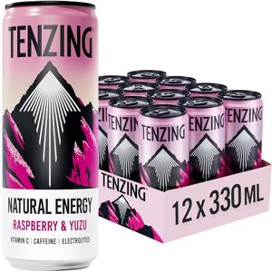 TENZING Natural Energy Drink, Plant Based, Vegan, & Gluten Free Drink, Raspberry & Yuzu, 330ml (Pack of 12) TENZING Natural Energy Drink, Plant Based, Vegan, & Gluten Free Drink, Raspberry & Yuzu, 330ml (Pack of 12)