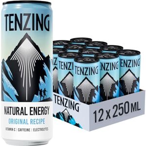 TENZING Natural Energy Drink, Plant Based, Vegan, & Gluten Free Drink, Original Recipe, 250ml (Pack of 12) Packaging may vary TENZING Natural Energy Drink, Plant Based, Vegan, & Gluten Free Drink, Original Recipe, 250ml (Pack of 12) Packaging may vary