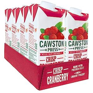 Cawston Press Cranberry Pressed Juice 1 Litre Pack of Juice Cartons All Natural – Vegan – No Added Sugar, (Pack of 8) Cawston Press Cranberry Pressed Juice 1 Litre Pack of Juice Cartons All Natural – Vegan – No Added Sugar, (Pack of 8)