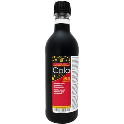 Aromhuset Zero Cola Soda Concentrate 500 ml from Make 12.5 Litres of Sugar-Free Soft Drink by Adding Flavouring to Carbonated Sparkling Fizzy Water Aromhuset Zero Cola Soda Concentrate 500 ml from Make 12.5 Litres of Sugar-Free Soft Drink by Adding Flavouring to Carbonated Sparkling Fizzy Water