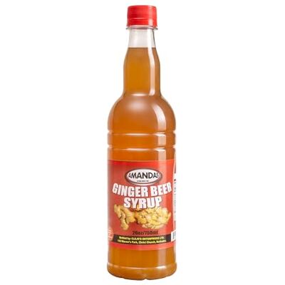 Amandas Barbadian Ginger Beer Syrup 750 ml Vegan Syrup Perfect for Cocktails, Drinks, Coffee, & Baking Made in Barbados Amandas Barbadian Ginger Beer Syrup 750 ml Vegan Syrup Perfect for Cocktails, Drinks, Coffee, & Baking Made in Barbados