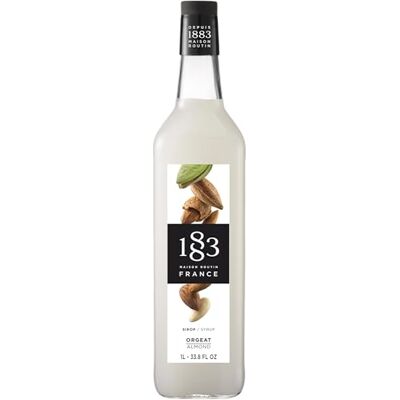 1883 MAISON ROUTIN Premium Almond Syrup for Coffee, Lattes, Hot Chocolate, Cocktails, Desserts Glass 1L 1883 MAISON ROUTIN Premium Almond Syrup for Coffee, Lattes, Hot Chocolate, Cocktails, Desserts Glass 1L