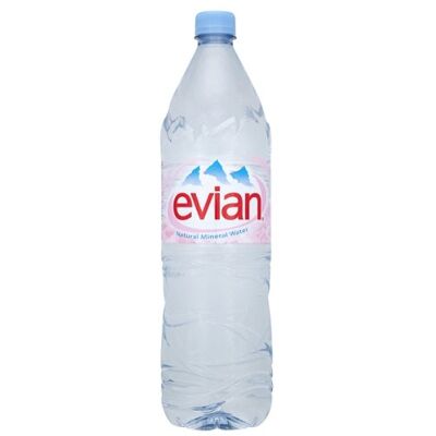 evian Natural Mineral Water 1.5L Case of 12 evian Natural Mineral Water 1.5L Case of 12