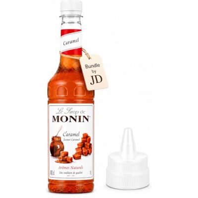 JD MONIN Caramel Syrup 1L with Drizzling Cap – Caramel Coffee Syrup for Lattes, Cappuccino, Iced Coffee, Hot Chocolate, Desserts, Cocktails & Home Bar Drinks JD MONIN Caramel Syrup 1L with Drizzling Cap – Caramel Coffee Syrup for Lattes, Cappuccino, Iced Coffee, Hot Chocolate, Desserts, Cocktails & Home Bar Drinks
