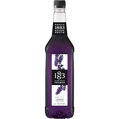 1883 MAISON ROUTIN Premium Lavender Syrup Floral Flavoured Syrup for Cocktails, Lemonades, Teas and Desserts Vegan-Friendly, No Preservatives 1L PET Bottle 1883 MAISON ROUTIN Premium Lavender Syrup Floral Flavoured Syrup for Cocktails, Lemonades, Teas and Desserts Vegan-Friendly, No Preservatives 1L PET Bottle