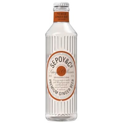 SEPOY & CO . Fiery Original Ginger Beer 12 x 200ml Low Calorie, 20kCal Made with Indian & African Gingers Pure Himalayan Water & 100% Natural Ingredients SEPOY & CO . Fiery Original Ginger Beer 12 x 200ml Low Calorie, 20kCal Made with Indian & African Gingers Pure Himalayan Water & 100% Natural Ingredients