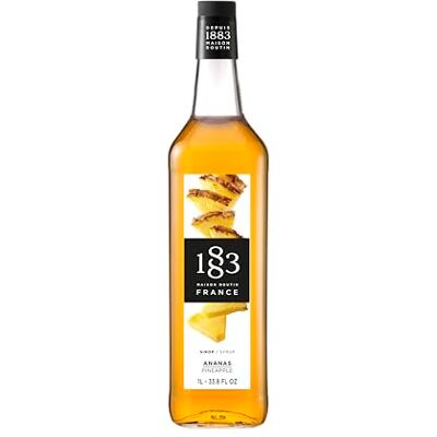 1883 MAISON ROUTIN Premium Pineapple Syrup Made with Pure Cane Sugar for Cocktails, Mocktails & Smoothies Tropical Flavour, No Preservatives 1L Glass Bottle 1883 MAISON ROUTIN Premium Pineapple Syrup Made with Pure Cane Sugar for Cocktails, Mocktails & Smoothies Tropical Flavour, No Preservatives 1L Glass Bottle
