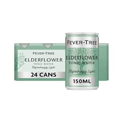 FEVER-TREE Refreshingly Light Elderflower Tonic Water 24x150ml FEVER-TREE Refreshingly Light Elderflower Tonic Water 24x150ml