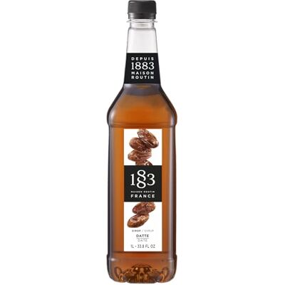 1883 MAISON ROUTIN Premium Date Syrup Made with Pure Cane Sugar for Coffee, Desserts & Milkshakes Rich Sweet Flavour, No Preservatives 1L PET Bottle 1883 MAISON ROUTIN Premium Date Syrup Made with Pure Cane Sugar for Coffee, Desserts & Milkshakes Rich Sweet Flavour, No Preservatives 1L PET Bottle