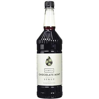 Simply Chocolate Mint Syrup, Vegan & Nut Free Flavoured Syrup for Coffee, Cocktails & Baking (1 Litre) Simply Chocolate Mint Syrup, Vegan & Nut Free Flavoured Syrup for Coffee, Cocktails & Baking (1 Litre)