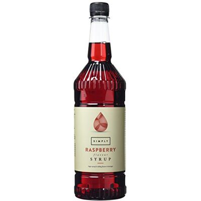 Simply Raspberry Syrup, Vegan & Nut Free Flavoured Syrup for Coffee, Cocktails & Baking (1 Litre) Simply Raspberry Syrup, Vegan & Nut Free Flavoured Syrup for Coffee, Cocktails & Baking (1 Litre)