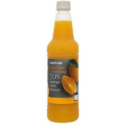Waitrose High Juice 50% Orange Juice Squash 1L Waitrose High Juice 50% Orange Juice Squash 1L