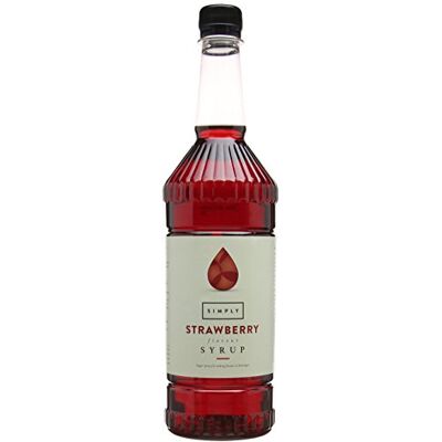 Simply Strawberry Syrup (1 Litre) Vegan & Nut Free Flavoured Syrup for Coffee, Cocktails & Baking Simply Strawberry Syrup (1 Litre) Vegan & Nut Free Flavoured Syrup for Coffee, Cocktails & Baking