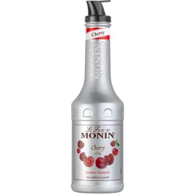 Monin Cherry Fruit Mix Puree 1 Litre for Cocktails, Smoothies and Mocktails. Vegan-Friendly, Allergen-Free, 100% Natural Flavours and Colourings. 2-in-1 Cherry Puree and Sugar Syrup Hybrid Monin Cherry Fruit Mix Puree 1 Litre for Cocktails, Smoothies and Mocktails. Vegan-Friendly, Allergen-Free, 100% Natural Flavours and Colourings. 2-in-1 Cherry Puree and Sugar Syrup Hybrid