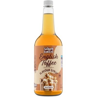 The Skinny Food Co - English Toffee Coffee Syrup - 1000ml - Coffee Syrup The Skinny Food Co - English Toffee Coffee Syrup - 1000ml - Coffee Syrup