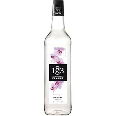 1883 MAISON ROUTIN Premium Orchid Syrup Made with Pure Cane Sugar for Cocktails, Tea & Mocktails Floral Flavour, No Preservatives 1L Glass Bottle 1883 MAISON ROUTIN Premium Orchid Syrup Made with Pure Cane Sugar for Cocktails, Tea & Mocktails Floral Flavour, No Preservatives 1L Glass Bottle