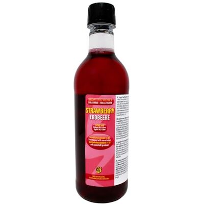 Aromhuset 500ml Strawberry Diluting Concentrate Makes 16.5Litres of Still Drinks Sugar-Free & Highly Concentrated Easy 1:32 Mixing Ratio Refreshing Strawberry Flavor Squash Syrup for Drinks Aromhuset 500ml Strawberry Diluting Concentrate Makes 16.5Litres of Still Drinks Sugar-Free & Highly Concentrated Easy 1:32 Mixing Ratio Refreshing Strawberry Flavor Squash Syrup for Drinks