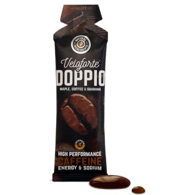 Veloforte Doppio Natural Energy Gel Maple, Coffee & Guarana 3-Pack Award-Winning Natural Sports Gel for Running, Cycling & Triathlon Dual-Source Carbs with Caffeine Veloforte Doppio Natural Energy Gel Maple, Coffee & Guarana 3-Pack Award-Winning Natural Sports Gel for Running, Cycling & Triathlon Dual-Source Carbs with Caffeine